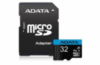 ADATA MicroSDHC karta 32GB UHS-I Class 10, A1 + SD adaptér, Premier