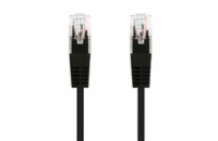 C-TECH CB-PP5-1BK patch, Cat5e, UTP, 1m, černý C-TECH kabel patchcord Cat5e, UTP, černý, 1m