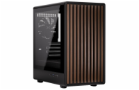 Krux skříň Helio / microATX /1x120mm fan / USB 3.0 / USB-C / dřevěný design / černá