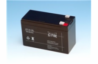Baterie - CTM CT 12-9L (12V/9Ah - Faston 250), životnost 5let