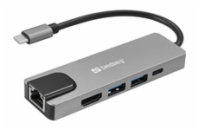 Sandberg USB-C 5in1 Travel Dock Saver