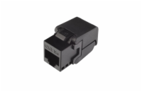 Solarix Samořezný keystone CAT5E UTP RJ45 černý SXKJ-5E-UTP-BK-SA