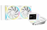 DEEPCOOL vodní chladič LM240 WH / 2x120mm ARGB fan / 4pin PWM / displej /  bílý