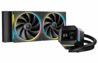 DEEPCOOL vodní chladič LM240 / 2x120mm ARGB fan / 4pin PWM / displej /  černý