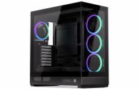 Endorfy skříň Fishtank 6000 Corona / ATX / 4x ARGB 120mm fan PWM / 2xUSB 3.0 / USB-C / úzká panoramatická / černá
