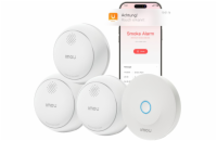 Imou chytrý detektor kouře ZSM1 kit3/ alarm + 3x detektor/ bílý