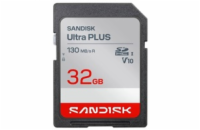 Sandisk Ultra PLUS SDHC karta 32GB UHS-I,V10, U1, C10, (130MB/s)