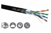 Solarix Venkovní instalační kabel CAT5E FTP PE Fca 305m/box