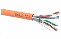 Instalační kabel Solarix STP, Cat6A, drát, LSOH B2ca, cívka 500m SXKD-6A-STP-LSOH-B2ca