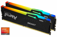 Kingston FURY Beast DDR5 64GB (Kit 2x32GB) 6000MT/s DIMM CL36 RGB EXPO