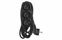 EMOS prodlužovací přívod 3z/5m, černý, 1,5mm