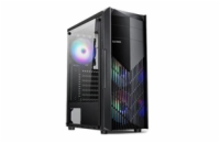 1stCOOL MONSTER EVO, skrinka ATX, 2x RGB ventilátor, USB3.0, čierna