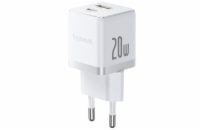 Baseus Rychlonabíječka do sítě Palm 20W 1xUSB-A 1xUSB-C PD QC 3.0 bílá