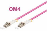 Optický patch kabel duplex LC-LC 50/125 MM 2m OM4