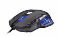 C-TECH herní myš AKANTHA, herní, modré podsvícení, 2400DPI, USB