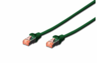 Digitus Patch Cable,S-FTP, CAT 6, AWG 27/7, LSOH, Měď, zelený 2m