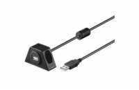 PremiumCord USB 2.0 prodlužovací kabel 2m.MF s konektorem na přišroubování