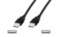 Digitus USB kabel A/samec na A/samec, černý, Měď, 5m