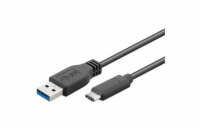 PremiumCord Kabel USB 3.1 konektor C/male - USB 3.0 A/male, černý, 1m