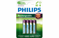 Philips dobíjecí baterie AAA 1000mAh, NiMH - 4ks