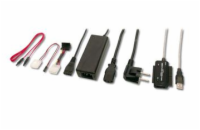 PREMIUMCORD USB 2.0 - IDE + SATA adapter s kabelem a přídavným zdrojem