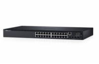 Dell Networking N1548, 48x 1GbE + 4x 10GbE SFP+ fixed ports, Stacking, IO to PSU airflow, AC