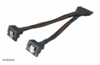 SATA napájecí rozdvojka Sata(M) na 2xSata(F) 15 cm