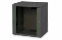 Digitus 12U nástěnná skříň, Unique Series 643x600x450 mm, barva černá (RAL 9005)