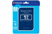 VERBATIM HDD 2.5" 1TB Store  n  Go Portable Hard Drive USB 3.0, Blue GEN II