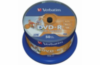 Verbatim DVD-R [ spindle 50 | 4.7GB | 16x | Wide Inkjet printable | ID branded ]