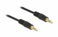 Delock Stereo Jack Cable 3.5 mm 3 pin male > male 0.5 m black