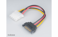 AKASA kabel  SATA redukce napájení na 4pin Molex, 15cm