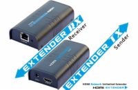 PremiumCord HDMI extender na 120m přes LAN,over IP