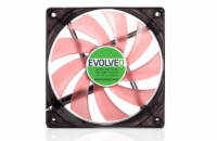 EVOLVEO 12L1RD ventilátor 120mm, 4 LED červený, 3pin