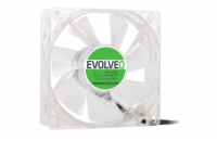 EVOLVEO 14L1RD ventilátor 140mm, 4 LED červený, 3pin