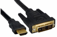 PREMIUMCORD Kabel HDMI - DVI 10m (M/M, zlacené kontakty, stíněný)