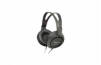 Panasonic RP-HT161E-K, drátové sluchátka, přes hlavu, 3,5mm jack, kabel 2m, černá