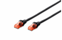 DIGITUS DK-1612-030/BL DIGITUS Premium CAT 6 UTP patch cable, Length 3,0m, Color black