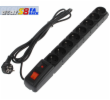 19" napáj.panel ACAR S8/3m 8x220V Black+přep.ochr.10A