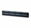 Digitus DN-91648U Digitus CAT 6 patch panel, nestíněný, 48 portů RJ45, 8P8C, LSA, 2U, montáž do stojanu, bl, 482x44x109 mm