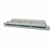 Digitus CAT 6 patch panel, stíněný, 24 portů RJ45, 8P8C, LSA, 1U, montáž do stojanu, šedá, 482x44x109 mm