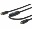 ASSMANN HDMI High Speed connection cable type A w amp. M M 10.0m w Ethernet Ultra HD 24p CE gold bl