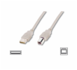 Digitus USB kabel A/samec na B-samec, 2x stíněný, béžový, 1,8m 