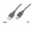Digitus USB kabel A/samec na B/samec, 2x stíněný, černý, 1m