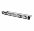 Digitus DN-91424 Digitus Modular Patch Panel, stíněný 48 portů, štítkové pole, 1U, montáž do stojanu, barva černá RAL 9005