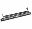 19" modulární neosazený patch panel Solarix 24 portů černý 1U SX24M-0-STP-BK-UNI