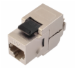 Solarix 10G keystone Solarix CAT6A STP RJ45 černý samořezný 