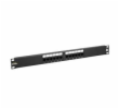 19" patch panel Solarix 12 x RJ45 CAT5E UTP 150 MHz černý 1U SX12-5E-UTP-BK