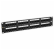 Solarix SX48-5E-UTP-BK 19" Patch panel Solarix 48 x RJ45 CAT5E UTP černý