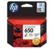 HP 650 CZ102AE - originální Ink Cart No.650 pro DJ2515,2645, 5ml, Color